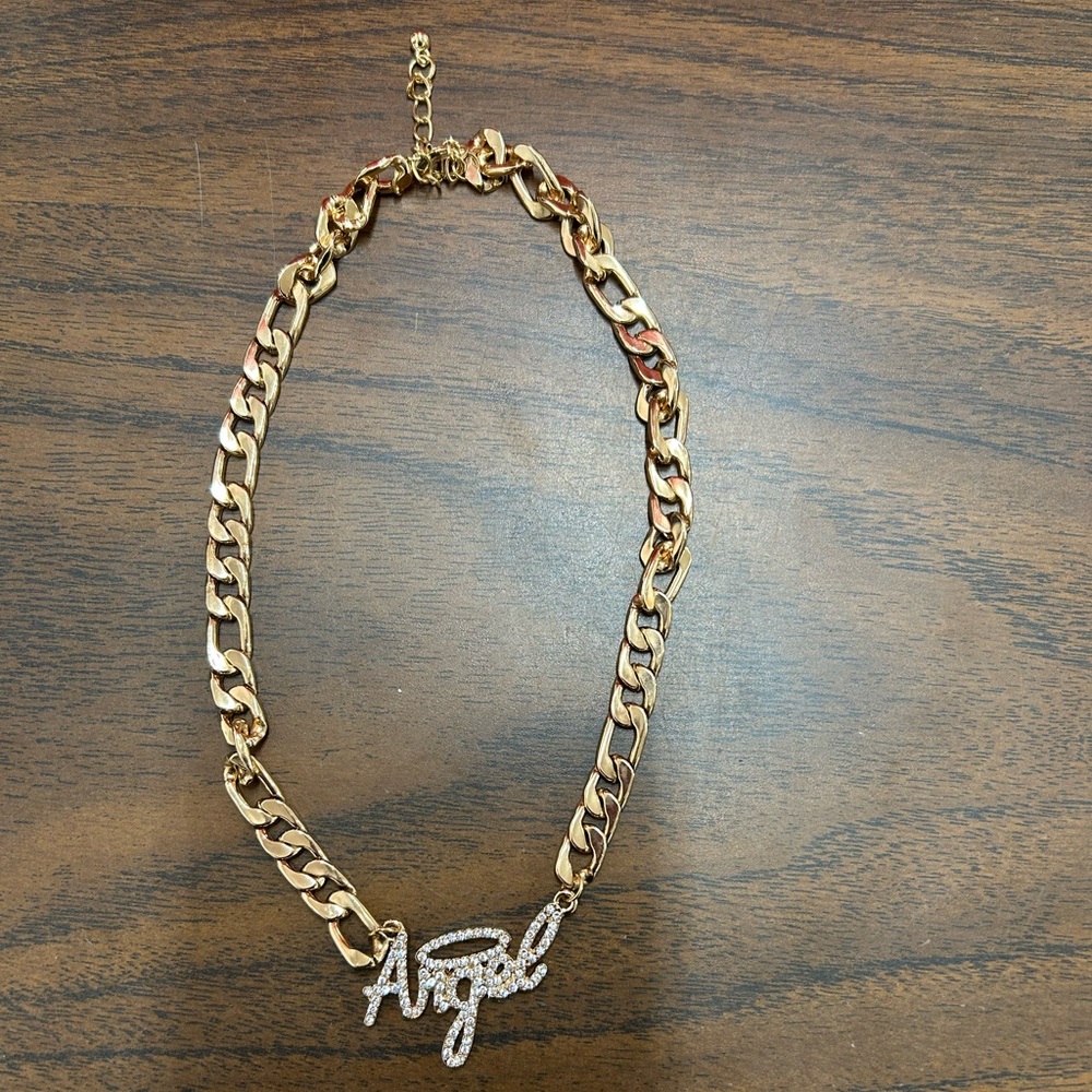 New Fashion Jewelry - Gold 'Angel' Necklace
